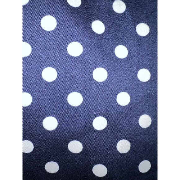 Alfred Dunner Pants Womens 24W Crop Pedal Pusher Capri Navy BluePolka Dot - Picture 10 of 10